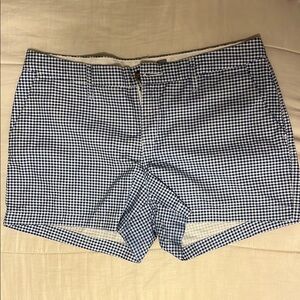 Old Navy Blue and White Bermuda Shorts Classic Gingham